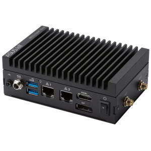ASUS EBS-P310W Fanless Computer, Intel Atom x7000RE processor, LPDDR5 4800, HDMI, DP++, dual-LAN, multiple USB & COM ports, 9-36V DC